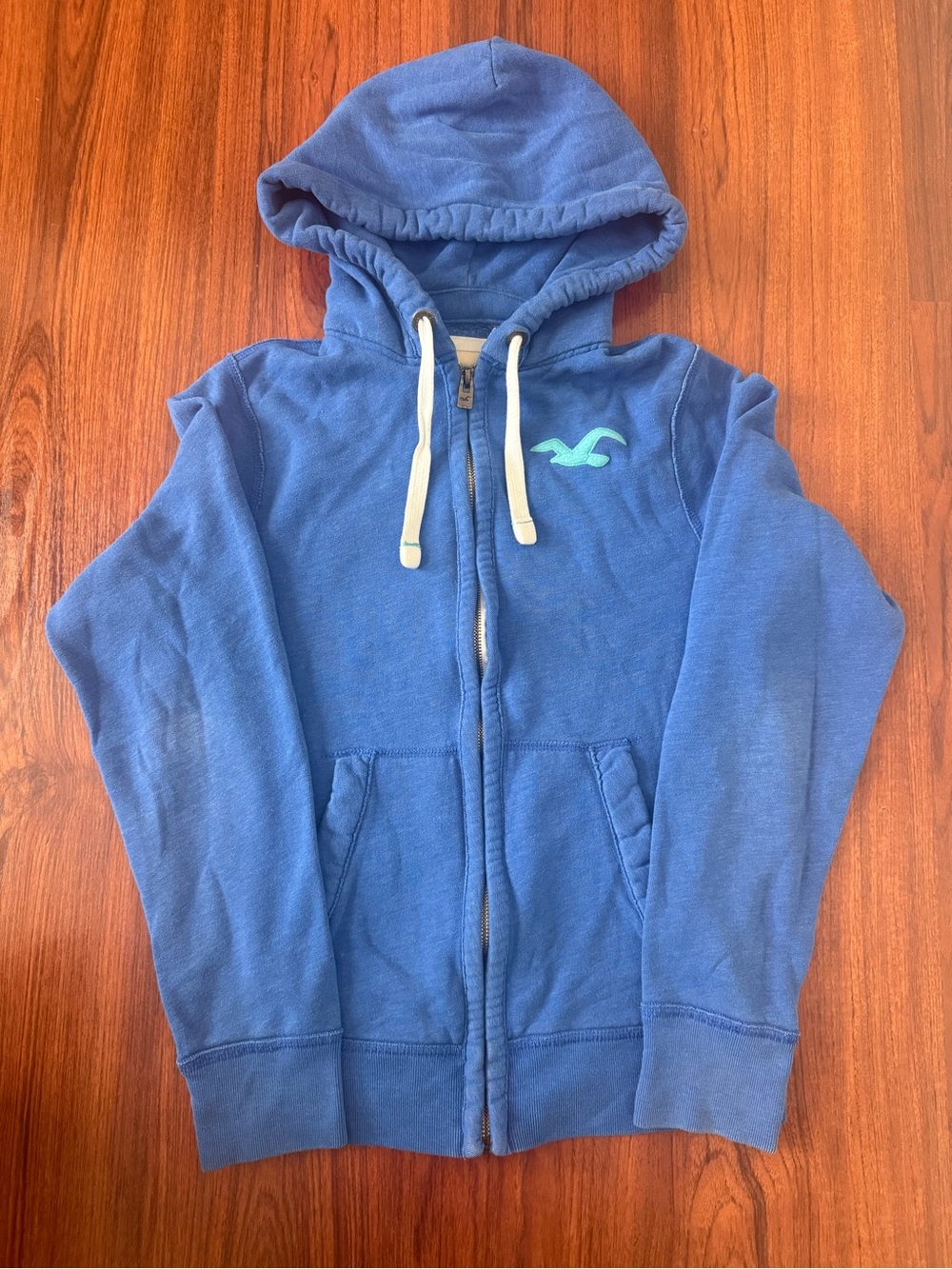 Hollister Blue Zip-Up Hoodie